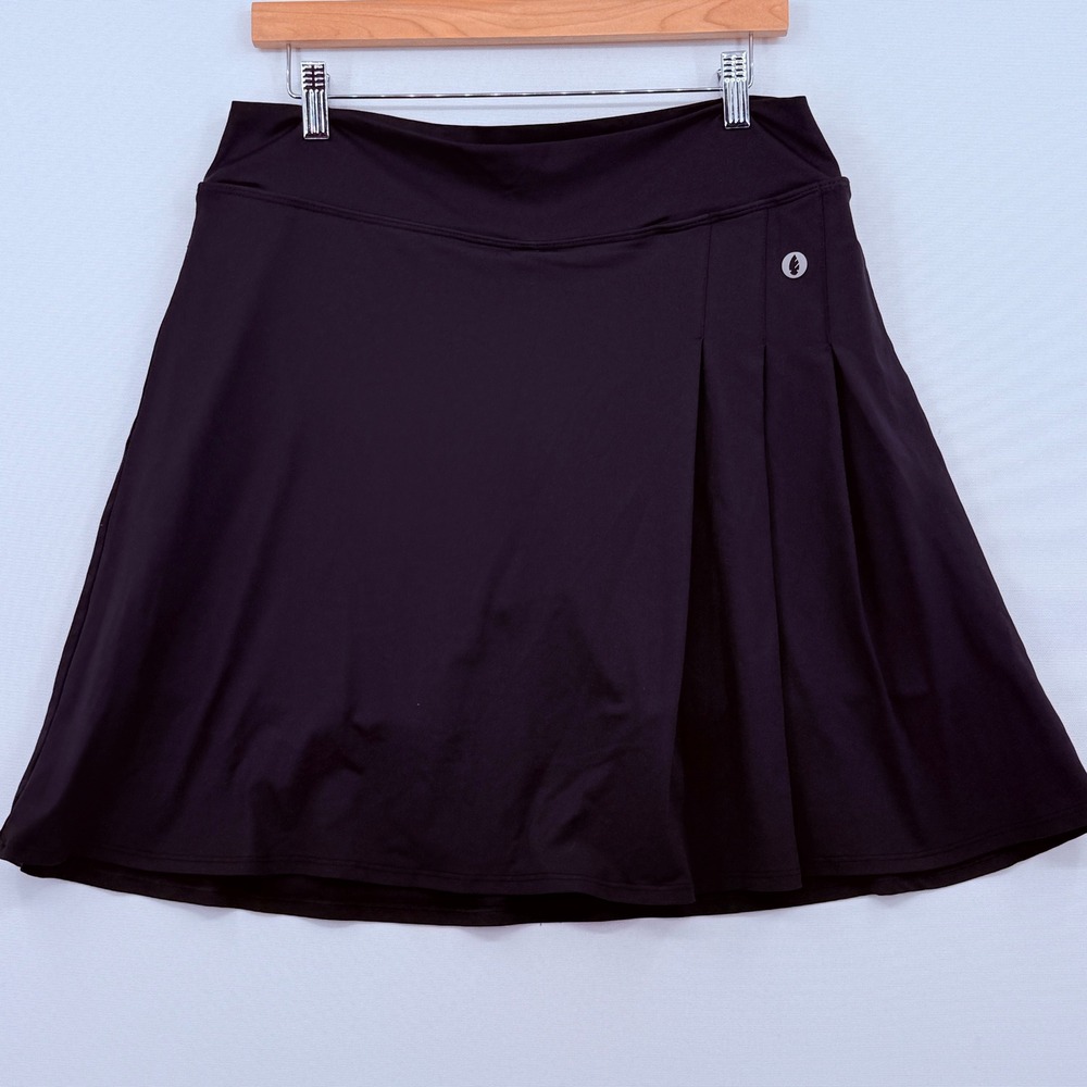 Dona Jo Pickleball Skort Womens 3 XL Black Pleated Athletic Golf Tennis Skirt